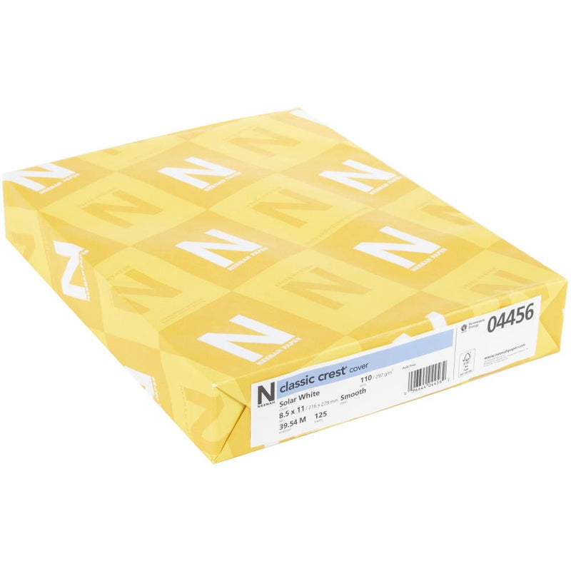 Coming Soon - Neenah Paper 8.5x11 - Solar White - Smooth 110Lb 125Pc, 04456