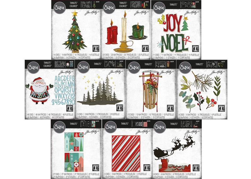 Sizzix Thinlits Dies - I Want it All Holiday 2023, IWIAC23 by Tim Holtz