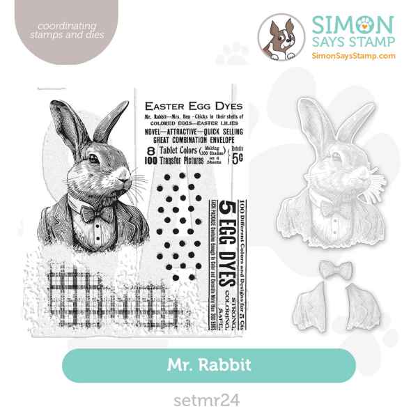 Stampers Anonymous Stamp & Die Sets- Mr. Rabbit, CMS478+MRD by: Tim Holtz