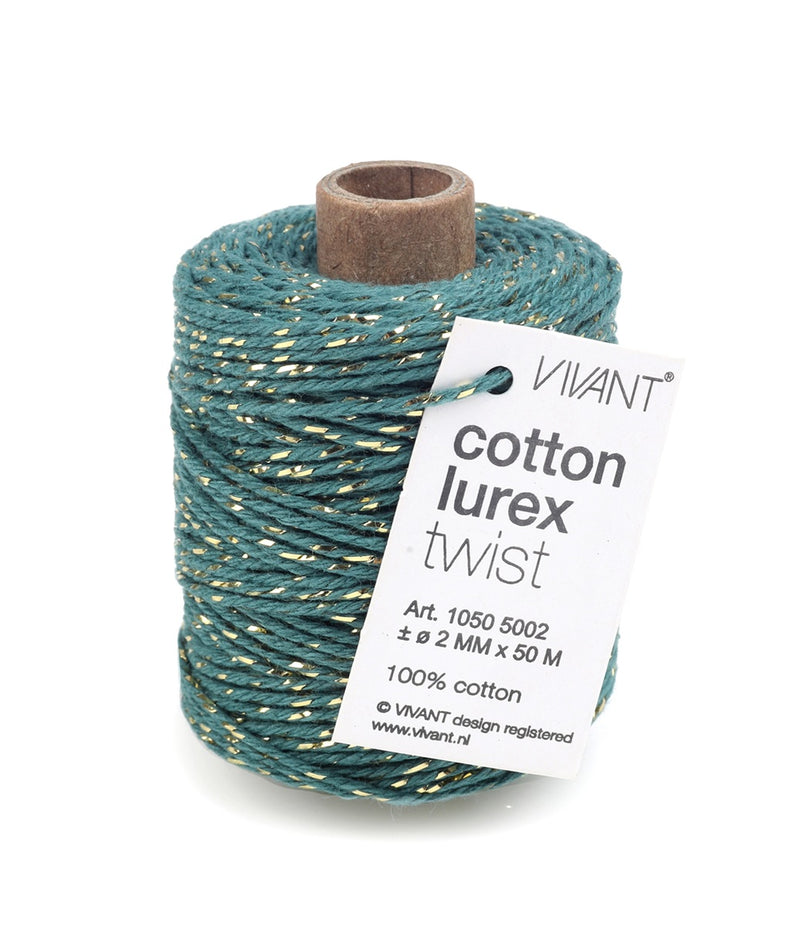 Vivant - Lurex Cotton Cord - Steel Blue, 1050.5002.48