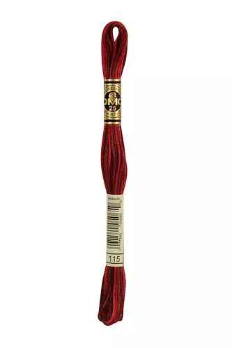 DMC 6-Strand Cotton Embroidery Floss - Opera Red Ombre, 117 115