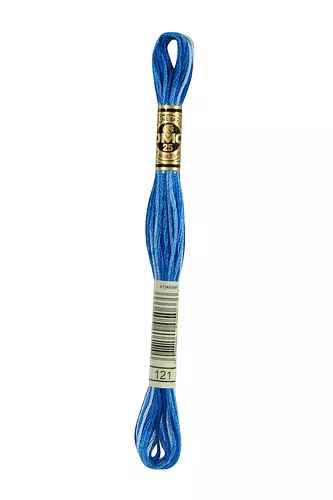 DMC 6-Strand Cotton Embroidery Floss - Cyclades Blue Ombre, 117 121