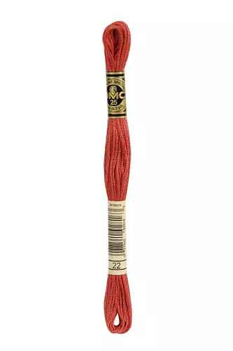 DMC 6-Strand Cotton Embroidery Floss - Ruby, 117 22