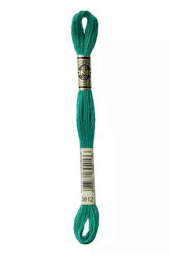 DMC 6-Strand Cotton Embroidery Floss - Viridian, 117 3812