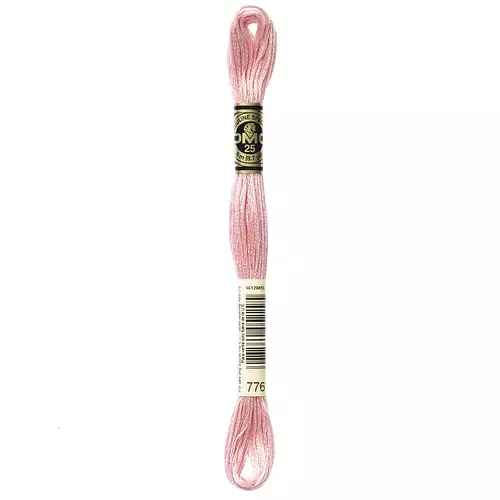 DMC 6-Strand Cotton Embroidery Floss - Medium Pink, 117 776