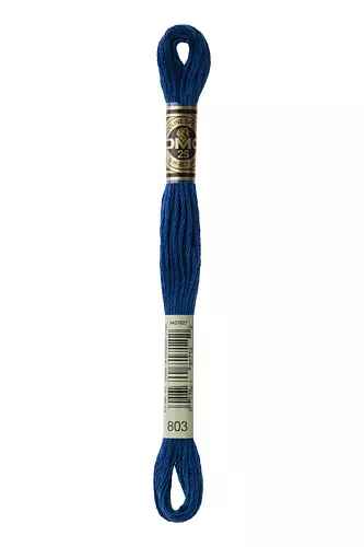 DMC 6-Strand Cotton Embroidery Floss - Inky Blue, 117 803