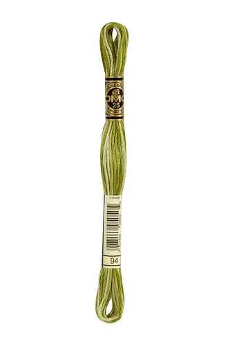 DMC 6-Strand Cotton Embroidery Floss - Moss Green Ombre, 117 94