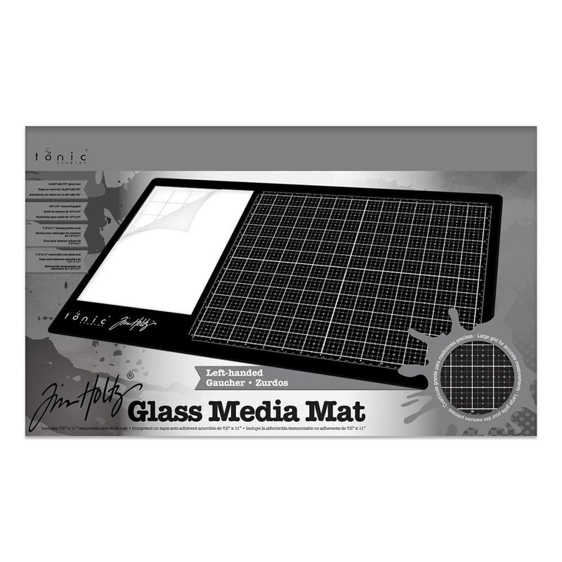 Tim Holtz Glass Media Mat 23.75"X14.25" - LEFT-HANDED, 1913E