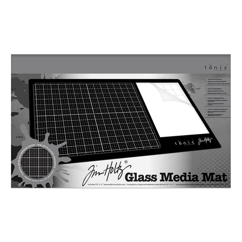 Tim Holtz Glass Media Mat 23.75"X14.25" - Right -HANDED, 1914E