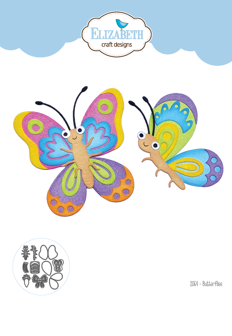 Elizabeth Craft Designs Die Set - Butterflies, ECD2064