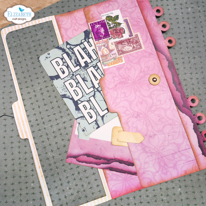 Elizabeth Craft Designs Die Set- Half Page 3 w/paperclip numbers, 2072