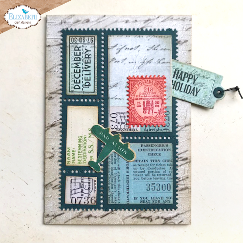 Elizabeth Craft Designs Die Set- Postage Stamps, 2075