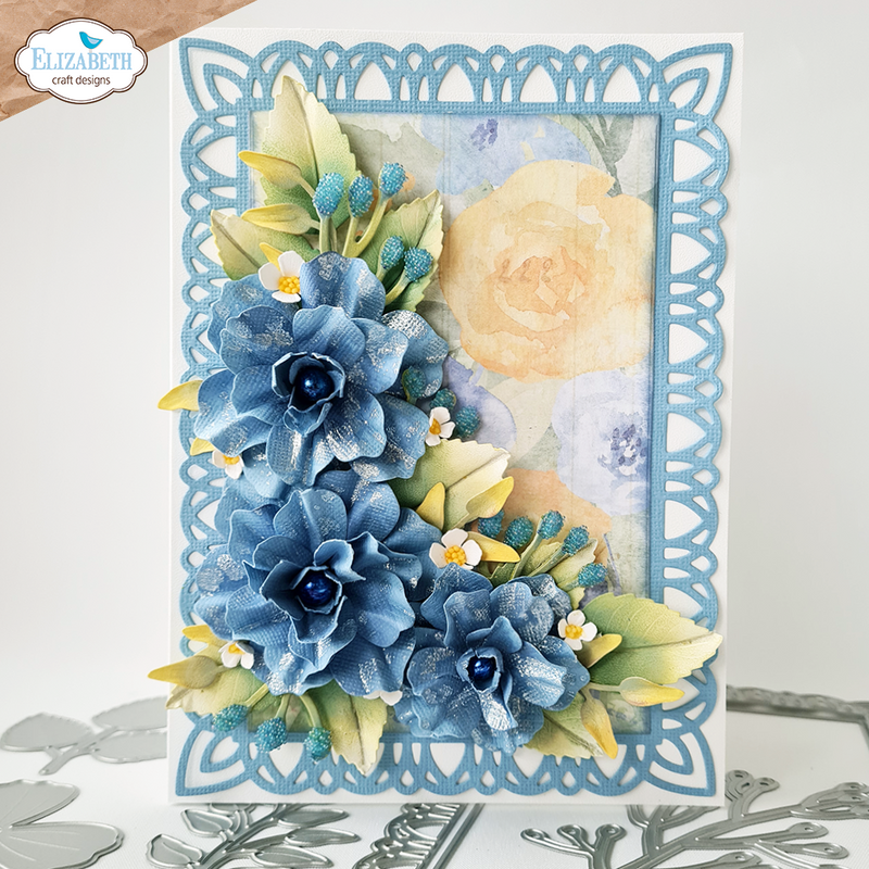 Elizabeth Craft Designs Die Set - Florals 2, 72116 by: Paper Flowers