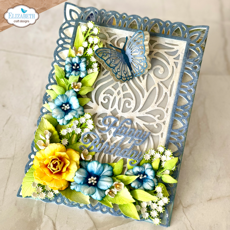 Elizabeth Craft Designs Die Set - Layered Butterflies, 2119 by: Paper Flowers