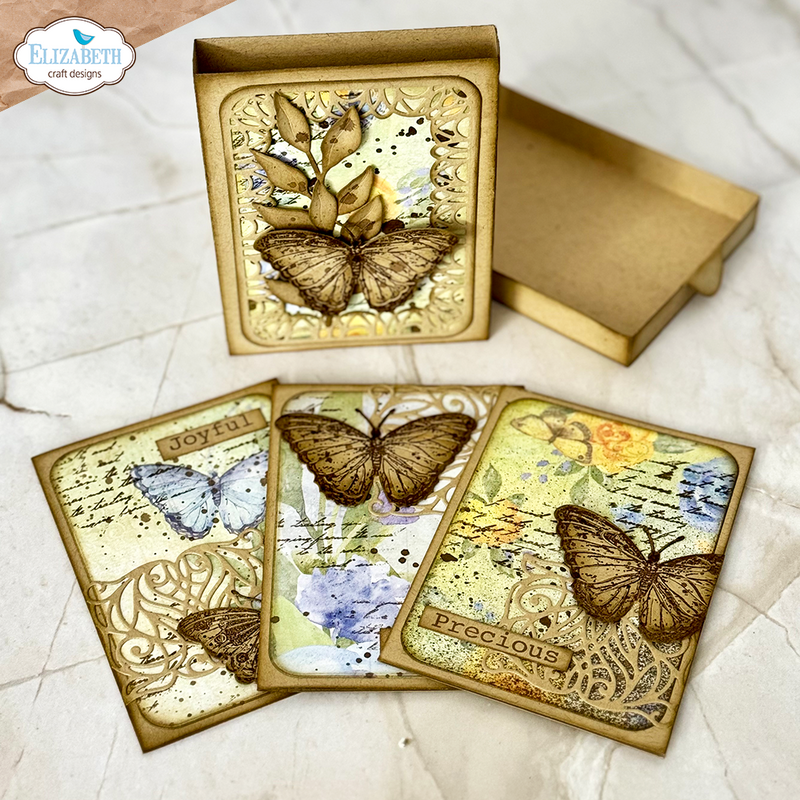 Elizabeth Craft Designs Die Set - Elegant Delicate Borders, 2121 by: Paper Flowers