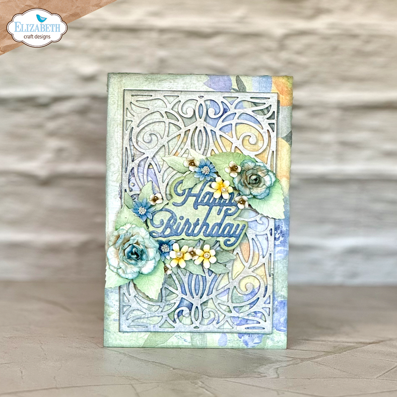 Elizabeth Craft Designs Die Set - Layered Greetings 1, 2122 by: Paper Flowers