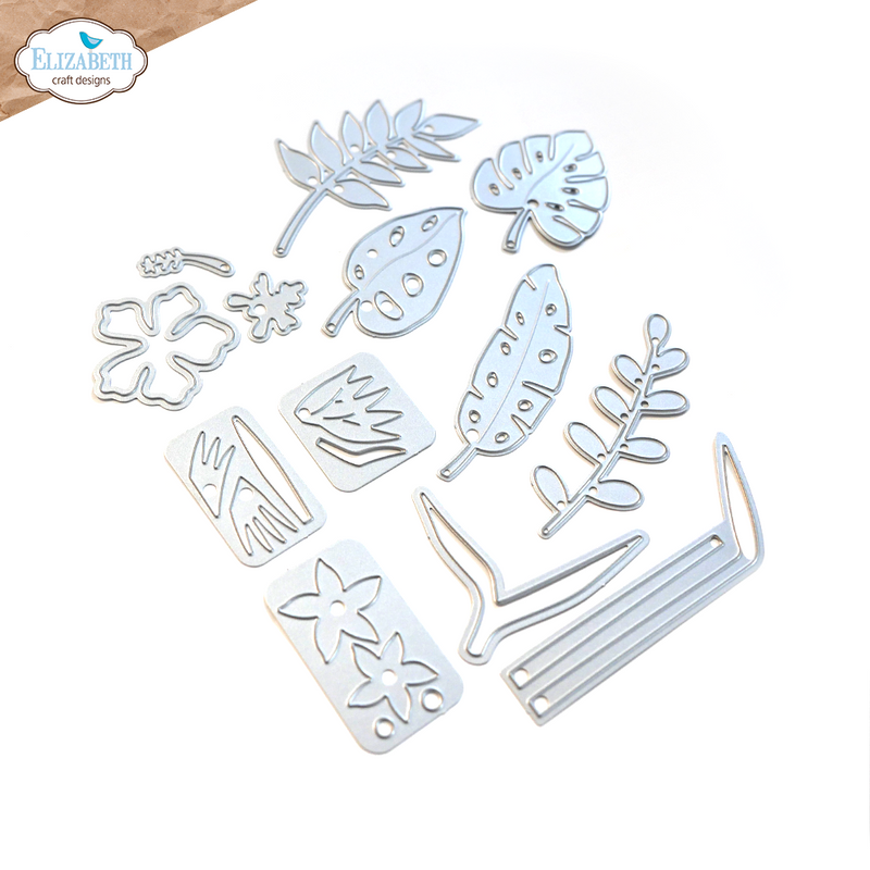 Elizabeth Craft Designs Die Set - Jungle Leaves, ECD2129