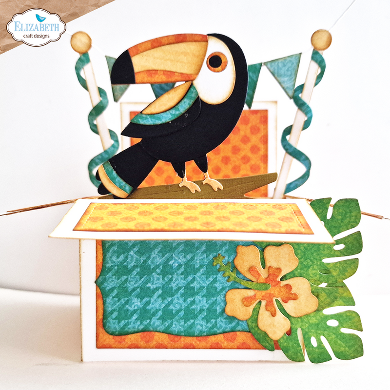 Elizabeth Craft Designs Die  Set - Box Folding Card, ECD2132