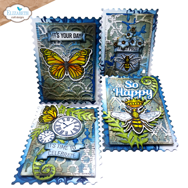 Elizabeth Craft Designs Die Set - Layered Butterfly, 2134