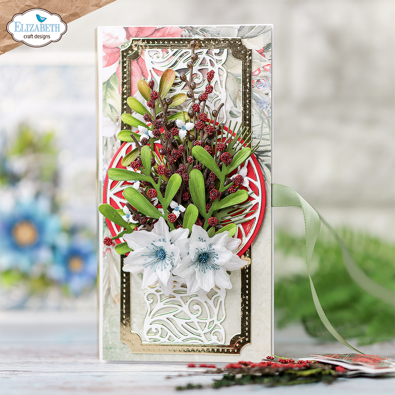 Elizabeth Craft Designs Die Set -Holly Greenery, 2153