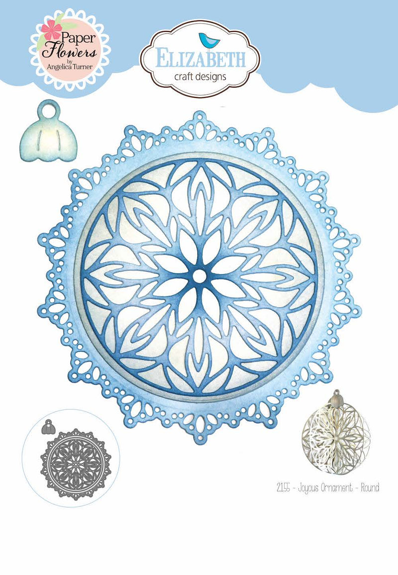 Elizabeth Craft Designs Die Set -joyous Ornament - Round, 2155