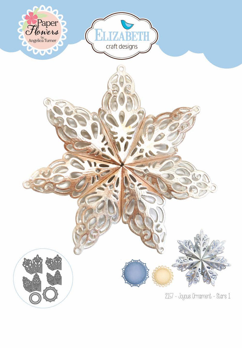 Elizabeth Craft Designs Die Set -joyous Ornament - Stars 1, 2157