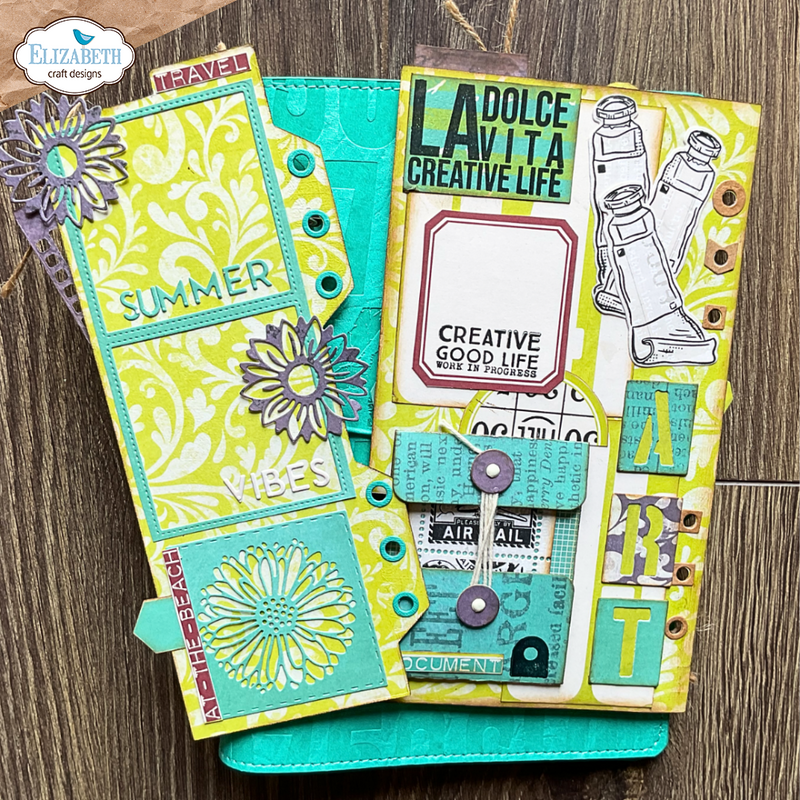 Elizabeth Craft Designs Die Set - Front Page w/Gerbera's, 2171