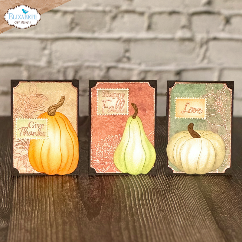 Elizabeth Craft Designs Die Set - Autumn Pumpkins, 2184 by: Angelica Turner