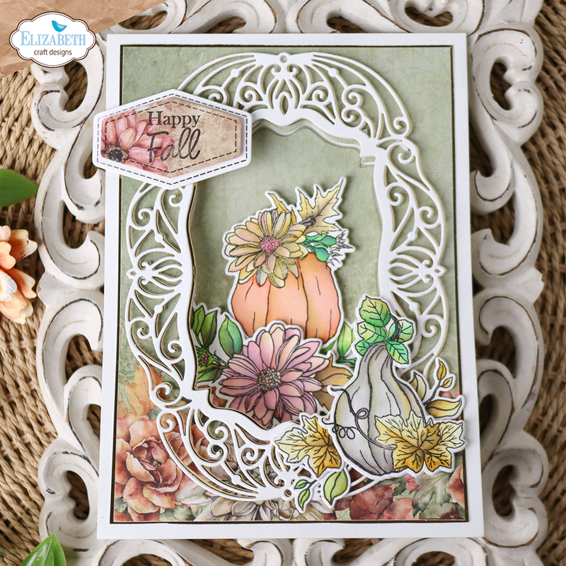 Elizabeth Craft Designs Die Set - Autumn Fancy Frame, 2185 by: Angelica Turner