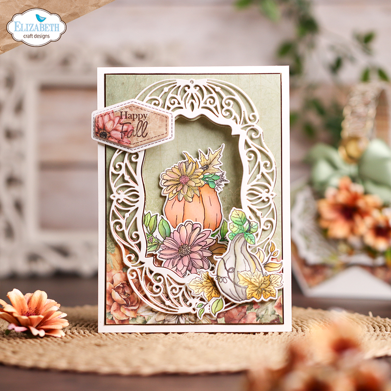 Elizabeth Craft Designs Die Set - Autumn Fancy Frame, 2185 by: Angelica Turner