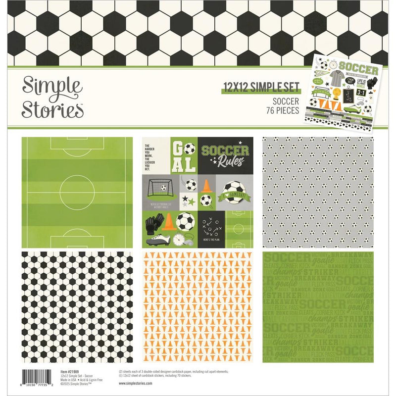 Coming Soon - Simple Stories - 12x12 Simple Set - Soccer, 21989