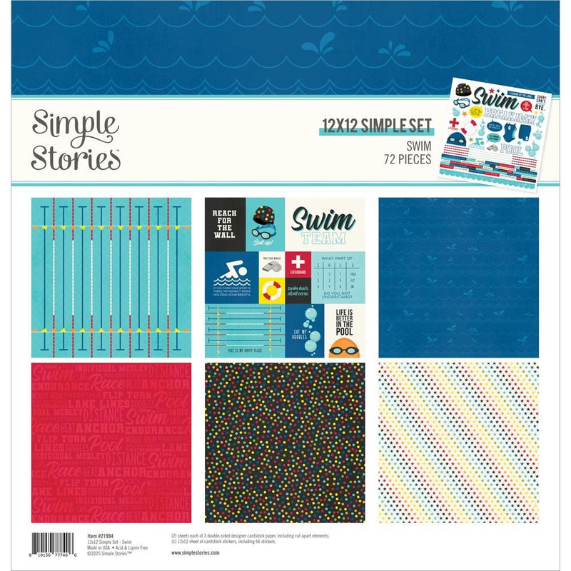 Coming Soon - Simple Stories - 12x12 Simple Set- Swim, 21994