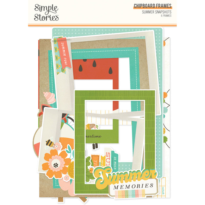 Simple Stories Chipboard Frames - Summer Snapshots, SMS22025