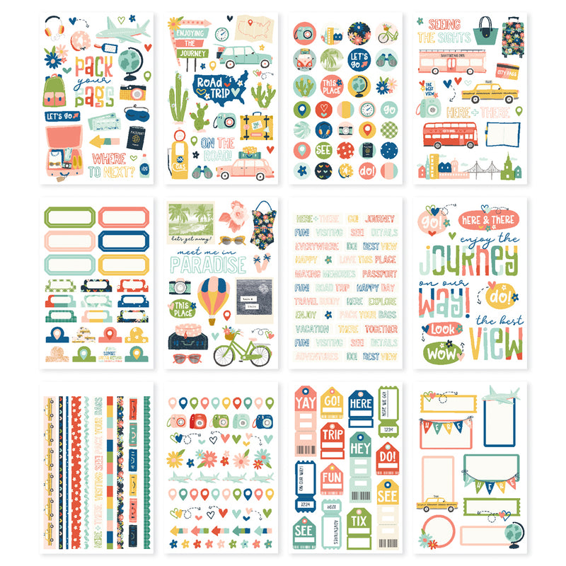 Simple Stories Sticker Book - Pack Your Bags, PYB22122