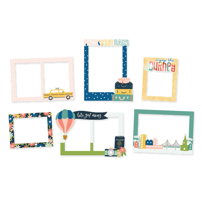 Simple Stories Chipboard Frames - Pack Your Bags, PYB22123