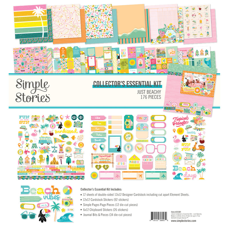 Simple Stories 12x12 Collector's Essential Kit - Just Beachy, JBY22301