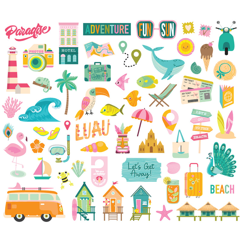 Simple Stories Bits & Pieces - Just Beachy, JBY22318