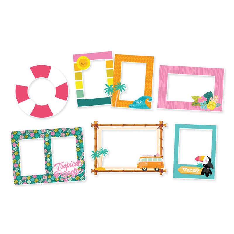 Simple Stories Chipboard Frames - Just Beachy, JBY22325