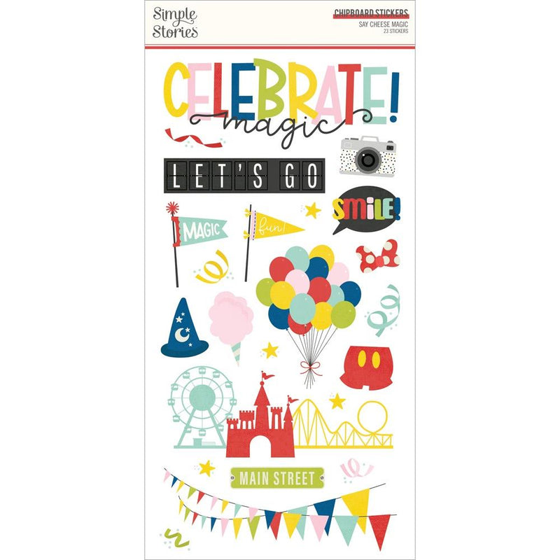 Simple Stories Chipboard Stickers - Say Cheese Magic, 22417