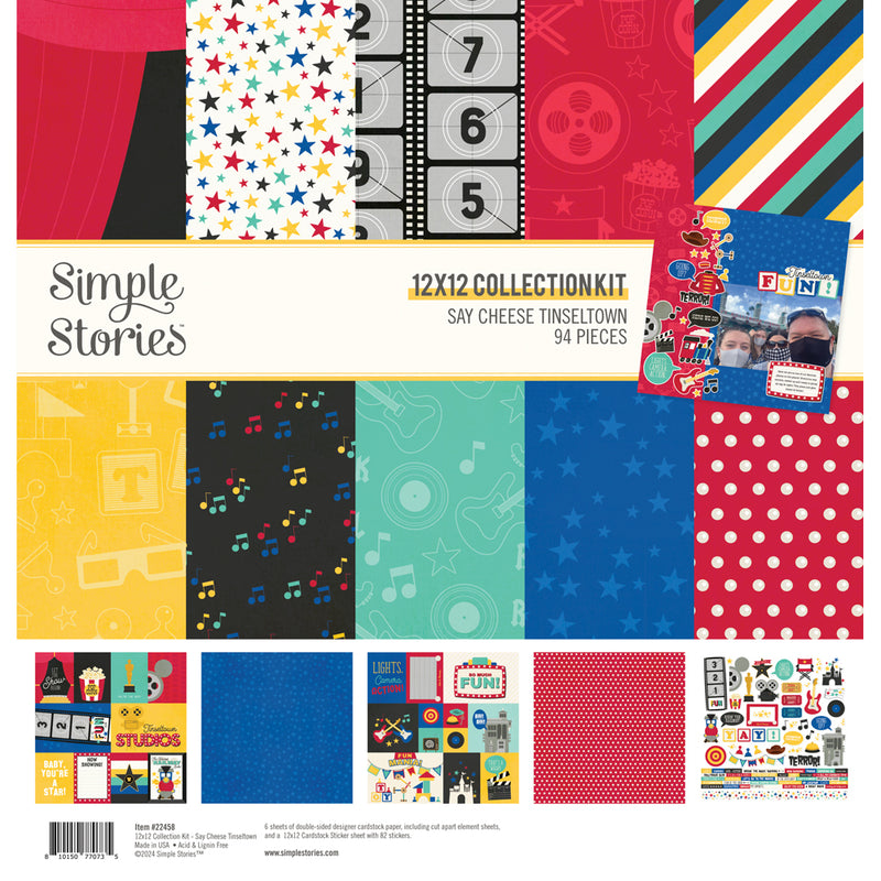 Simple Stories 12x12 Collection Kit - Say Cheese Tinseltown, 22458