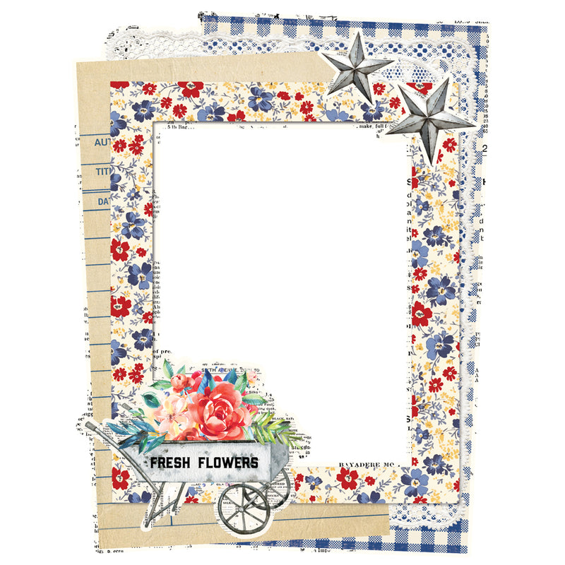 Simple Stories Chipboard Frames - Simple Vintage Linen Market, 22727