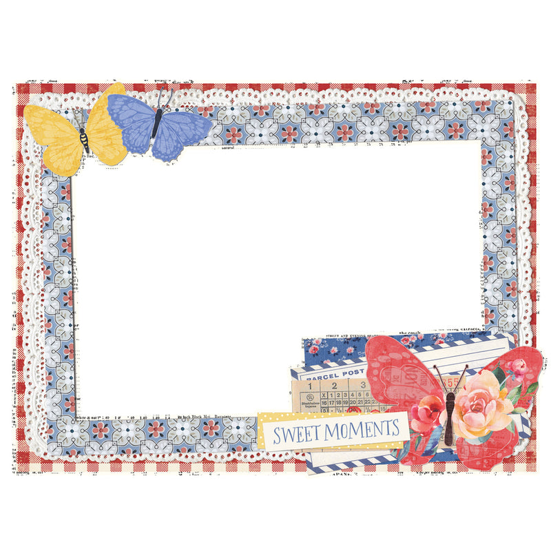 Simple Stories Chipboard Frames - Simple Vintage Linen Market, 22727