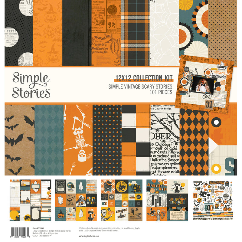 Simple Stories - 12x12 Collection Kit - Simple Vintage Scary Stories, 22800