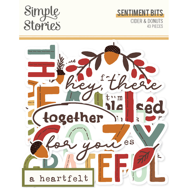 Simple Stories - Sentiment Bits - Cider & Donuts, 22921