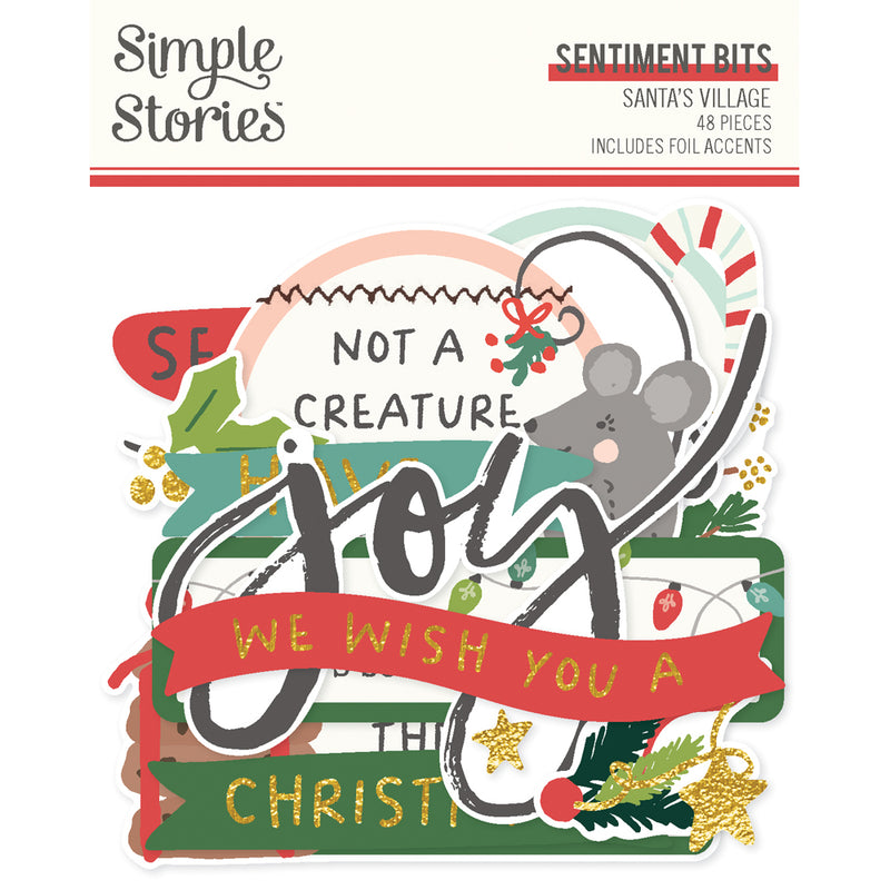 Simple Stories - Sentiment Bits - Santa's Village, 23021