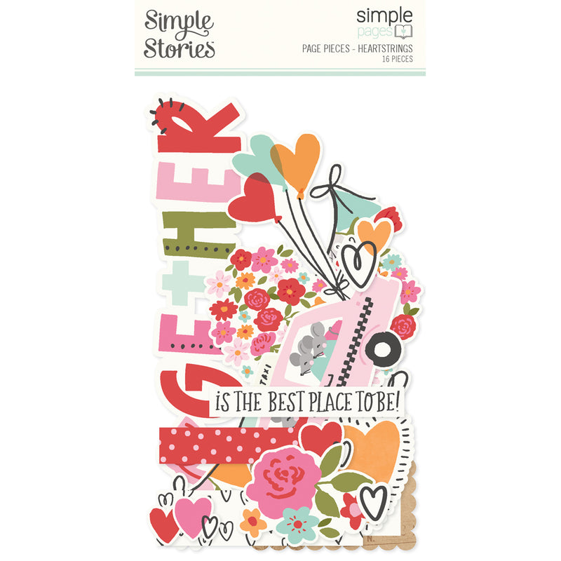 Simple Stories Simple Pages Page Pieces - Heartstrings, 23615