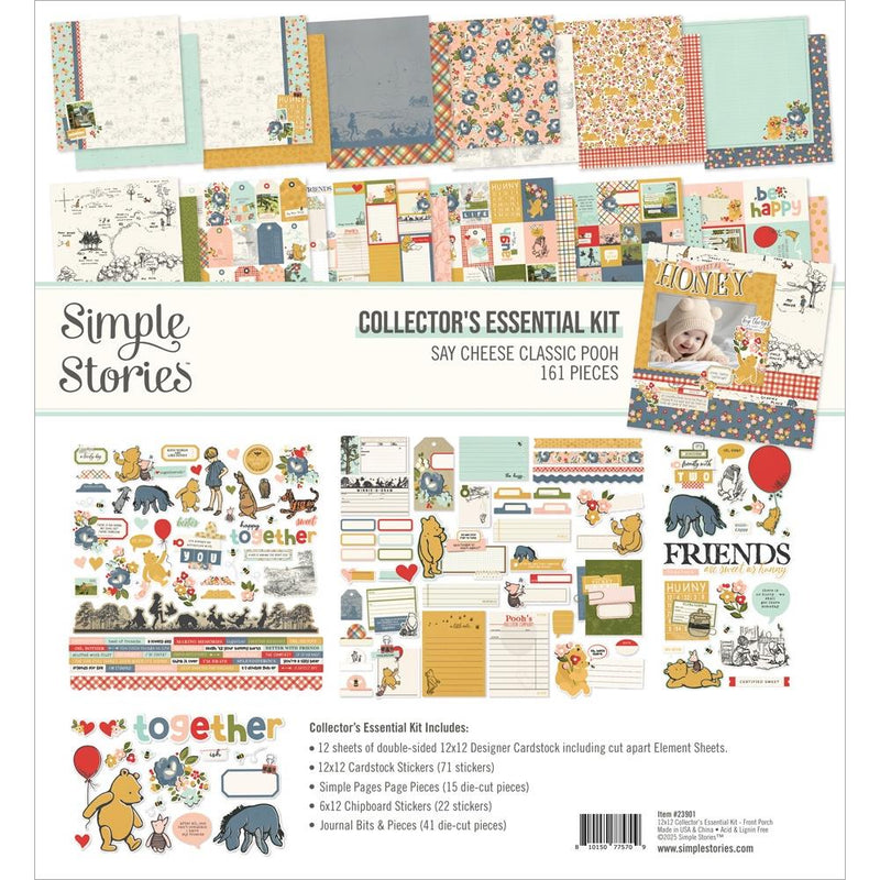 Coming Soon - Simple Stories 12x12 Collector's Essential Kit - Say Cheese Classic Pooh, 23901