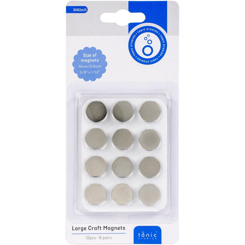 Tonic Studios - Large Craft Magnets 15mm 6Pr, 3062E