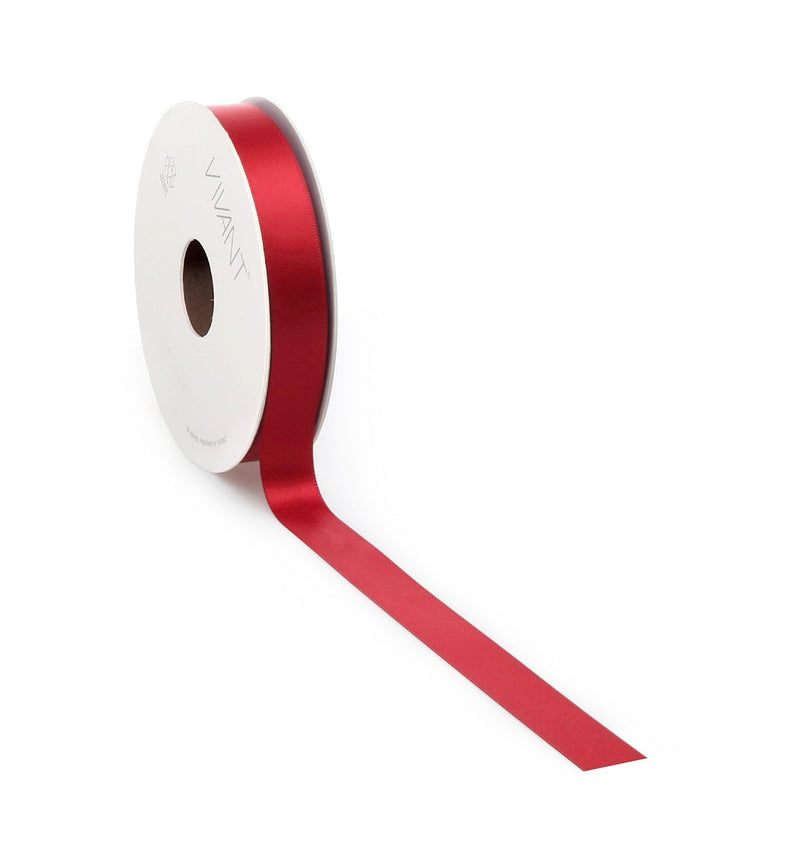 Vivant - Double Faced Satin Ribbon - Warm Red, 3301.2516.21