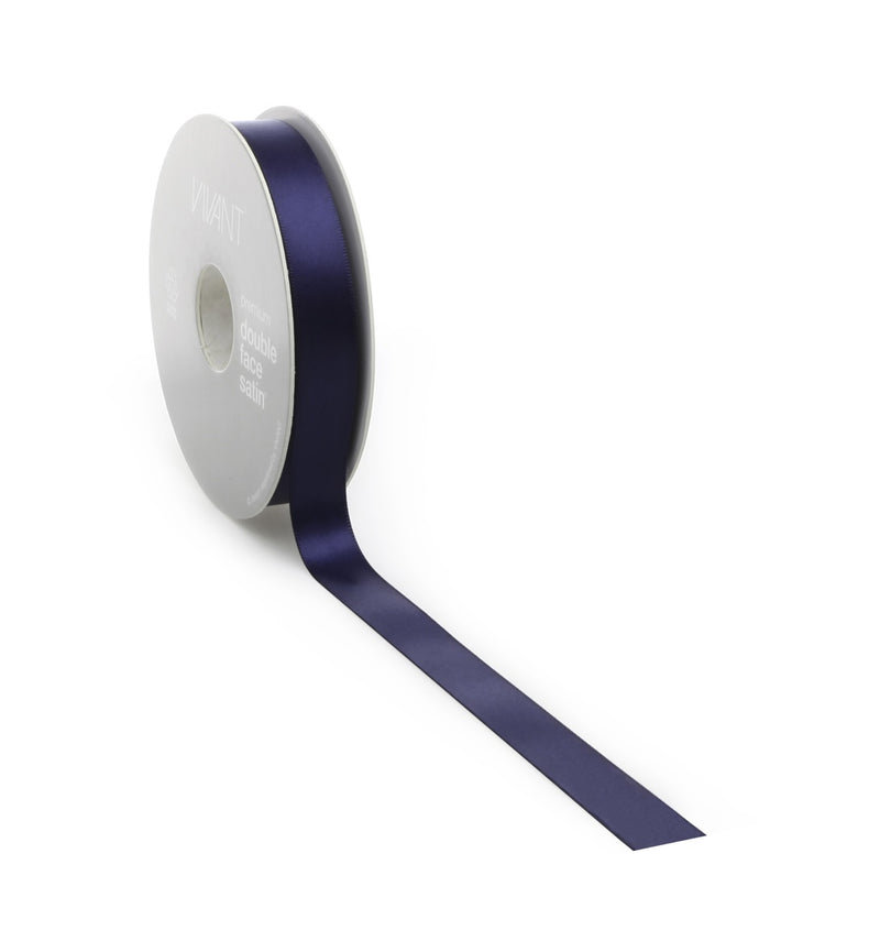 Vivant - Double Faced Satin Ribbon - Dark Blue, 3301.2516.44